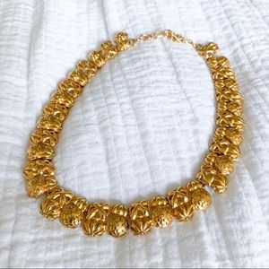 Gold chunky choker